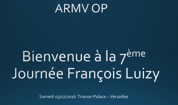 Journée F Luizy : Rappel et Présentation 2016-2017