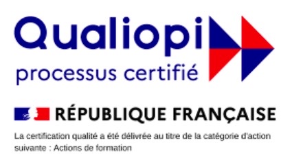 Logo Qualiopi – processus certifié – République française – actions de formation